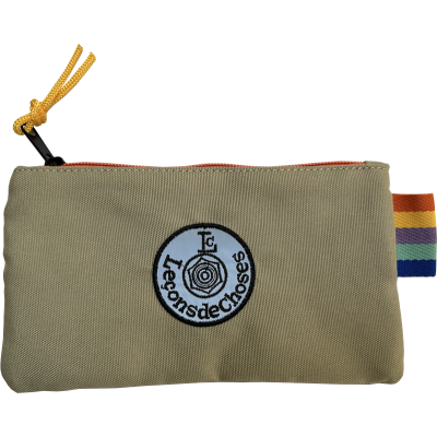trousse plate beige et orange leçons de choses