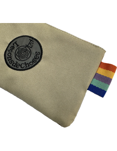 trousse plate beige et orange leçons de choses