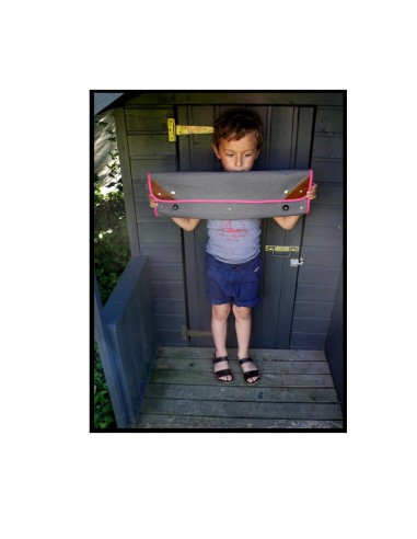 Valise ,voyage et rangement Leçons de Choses gris/rose