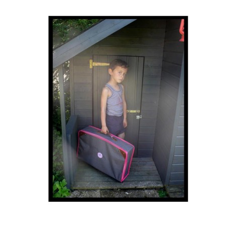 VALISE PLIABLE ,VOYAGE ET RANGEMENT JOUET GRIS ROSE