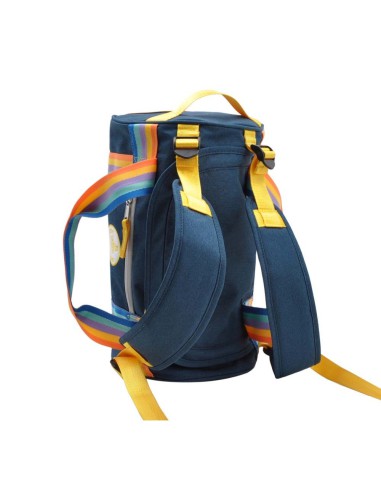 Sac à dos retro sport marine bande  arc en ciel