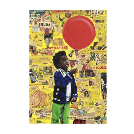 Tableau Petite fille au ballon Leçons de choses