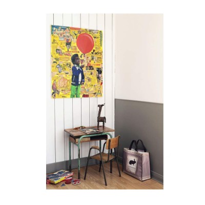 Tableau Petite fille au ballon Leçons de choses 2
