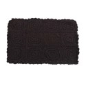 TAPIS  CROCHET GRIS