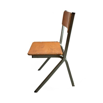 Chaise enfant écolier piétement compas année 1950