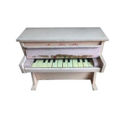 PIANO JOUET ANCIEN ROSE 2