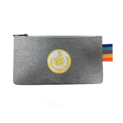 trousse plate crayon grise arc en ciel