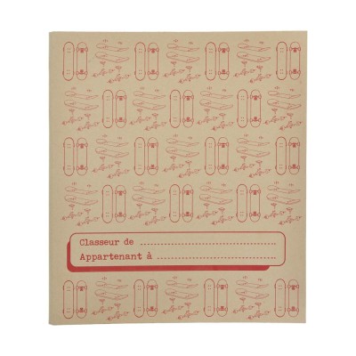 CAHIER VINTAGE ROUGE GRAND FORMAT 2