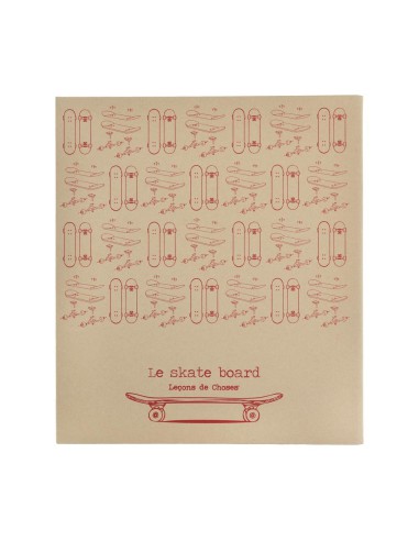 CAHIER VINTAGE ROUGE GRAND FORMAT