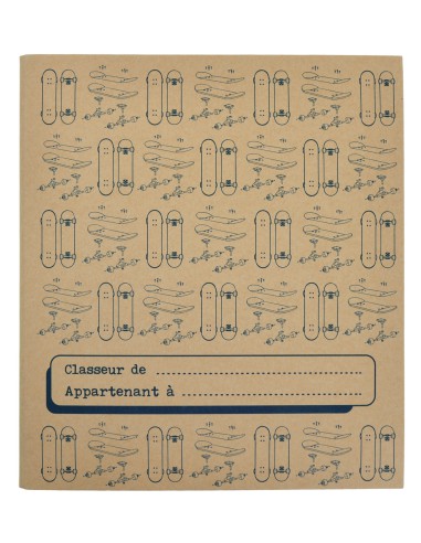 CAHIER VINTAGE ROUGE GRAND FORMAT