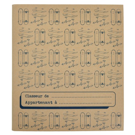 CAHIER VINTAGE ROUGE GRAND FORMAT