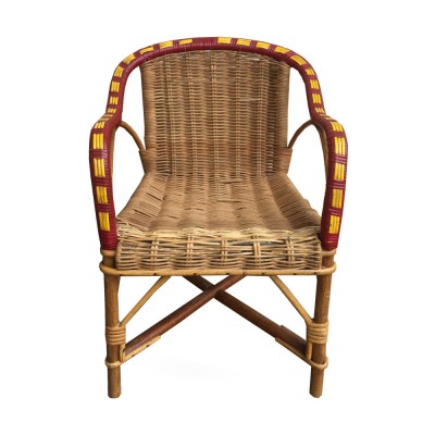 Chaise enfant écolier piétement compas année 1950