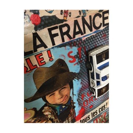 Tableau voiture engfant vintage