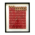 TABLEAU ALPHABET VINTAGE DOMINO