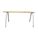 BANC LONGBOARD HAUT BOIS NATUREL ADULTE PIED BLANC