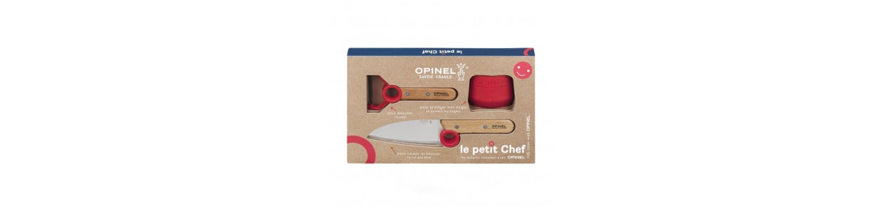 Opinel - Le Petit Chef Set Enfant Couteau et Protège Doigt 2 pcs