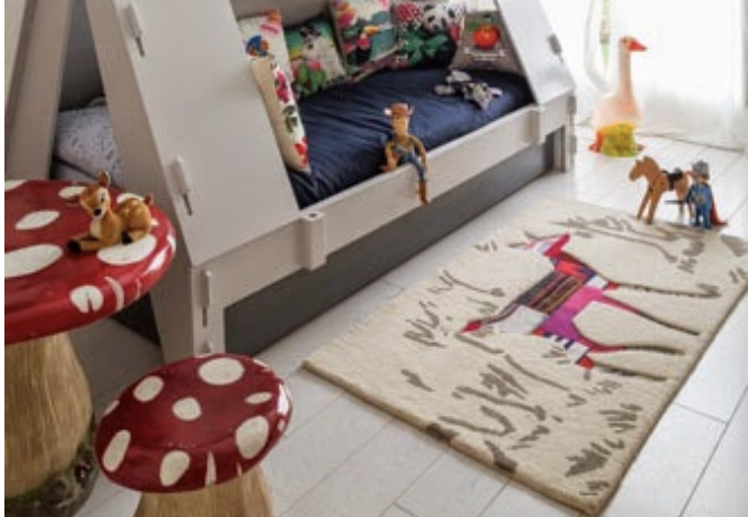 le tapis biche dans le magazine deco actuelle